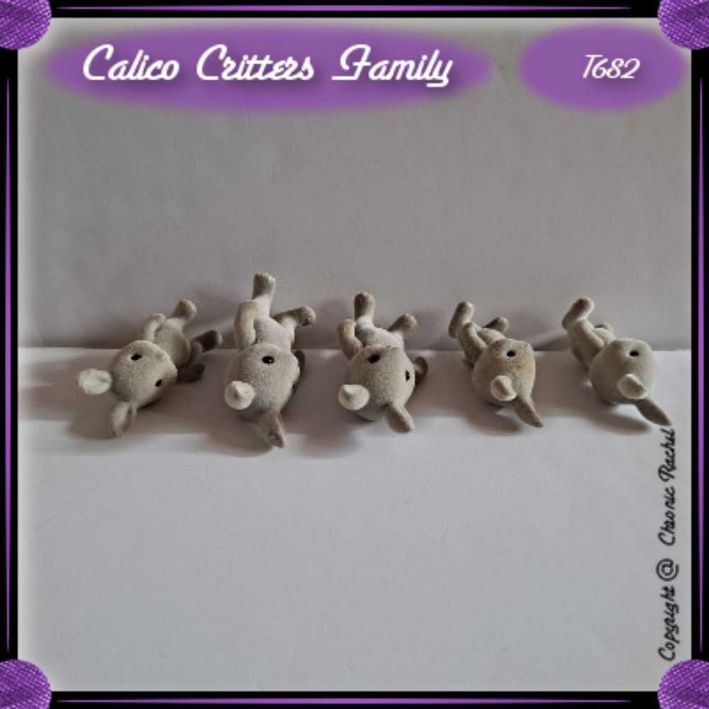 Grey Babblebrook Rabbit Family - Picture 3 of 7